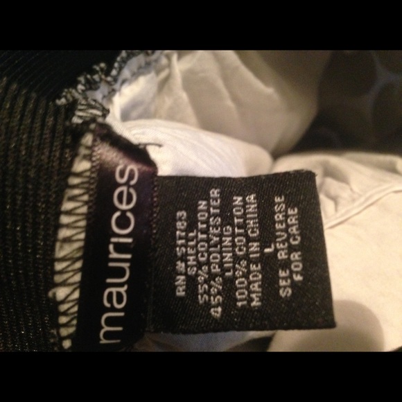 Black large polka dot skirt - Picture 4 of 5